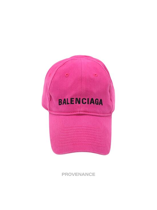 ? Balenciaga Embroidered Logo Cap - Washed Pink